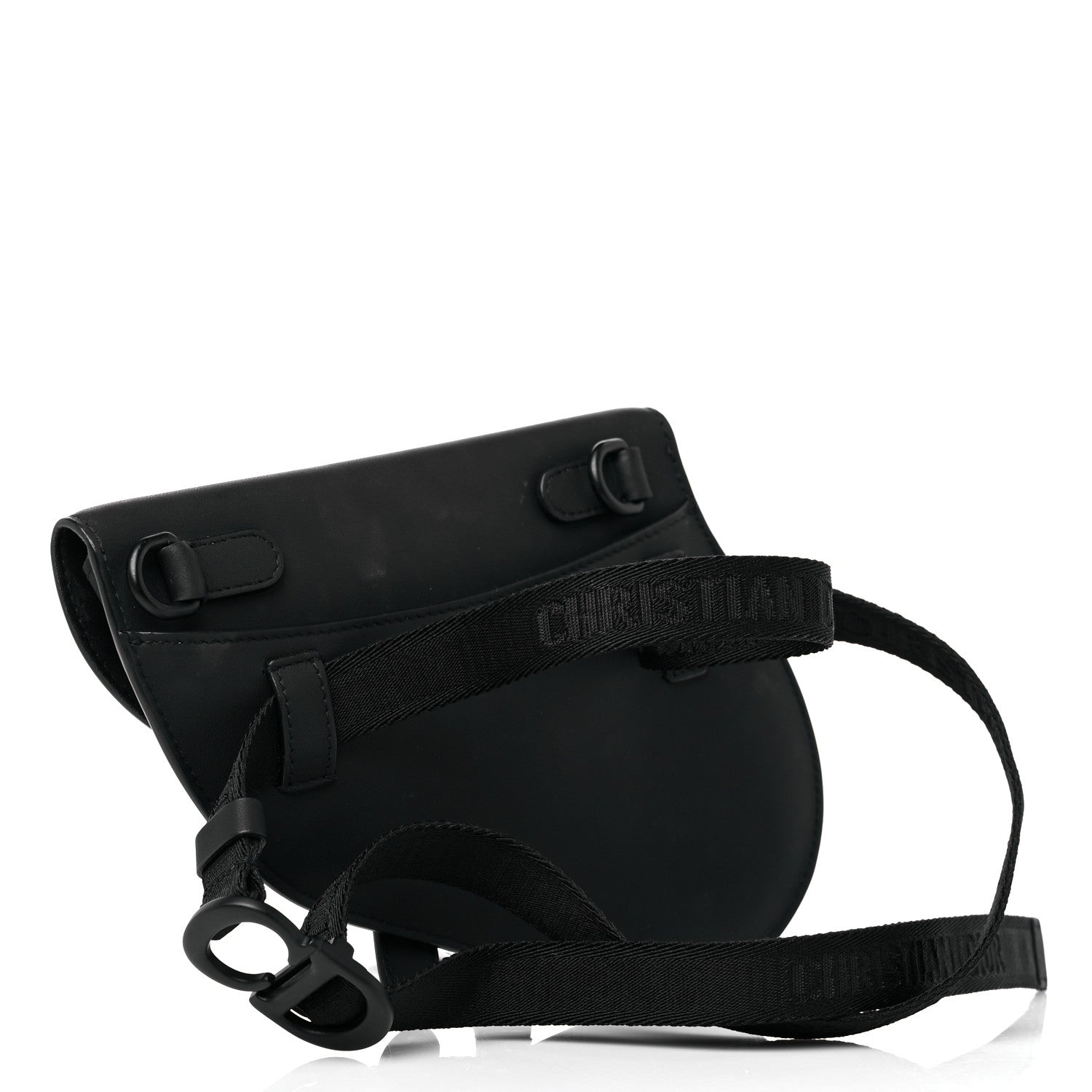 Christian Dior Ultra Matte Calfskin Saddle Belt Bag Black 2 of 11