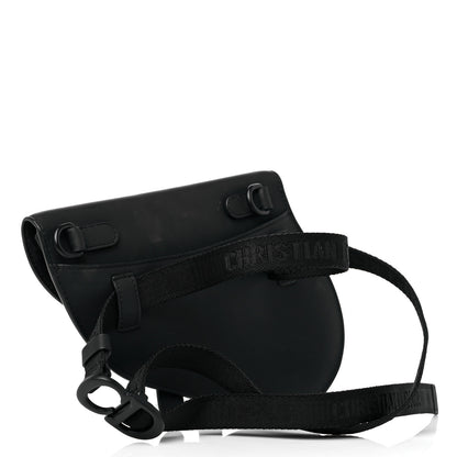 Christian Dior Ultra Matte Calfskin Saddle Belt Bag Black 2 of 11