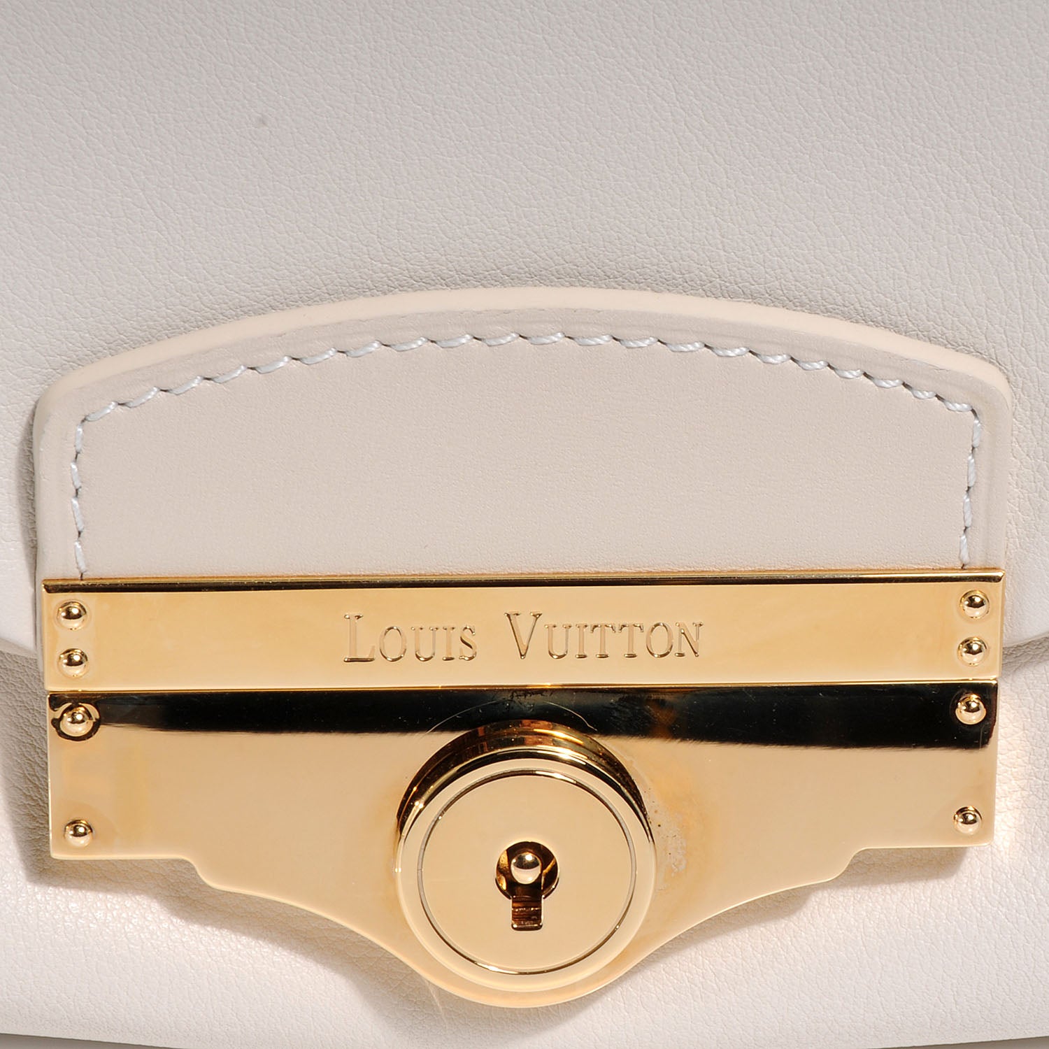 Louis Vuitton Calfskin Sac Louis White 6 of 11