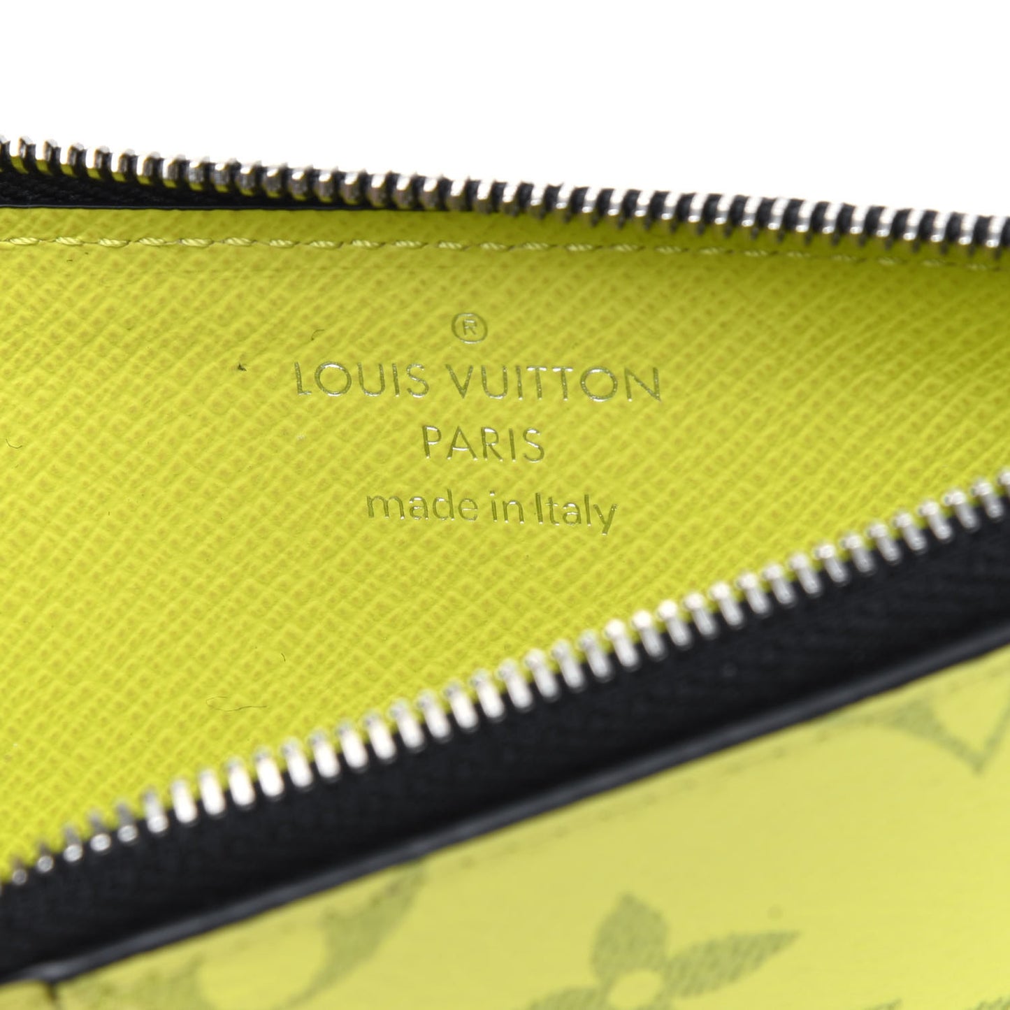 Monogram Taiga Coin Card Holder Yellow