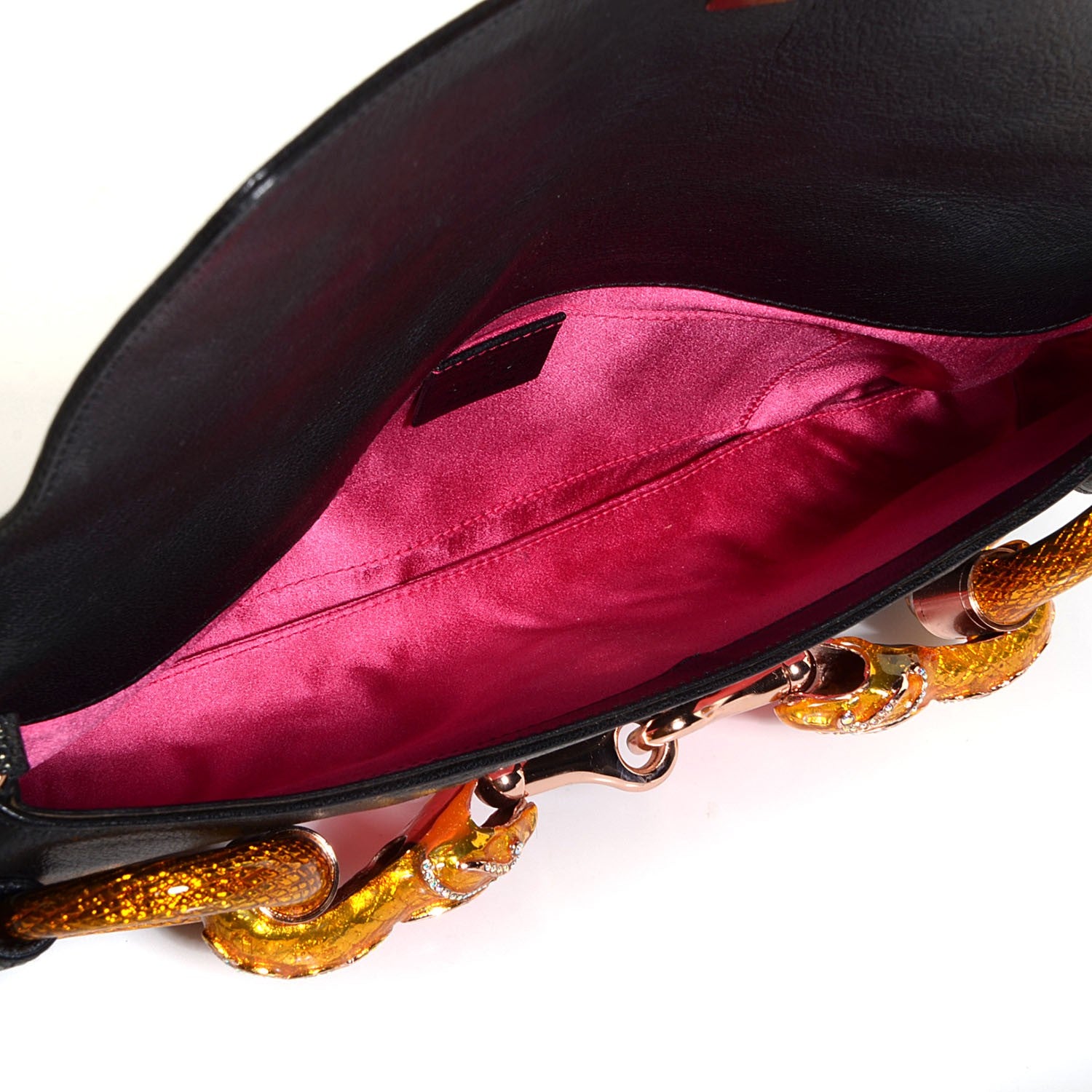 Gucci Leather Limited Edition Tom Ford Snake Horsebit Clutch Black 5 of 7