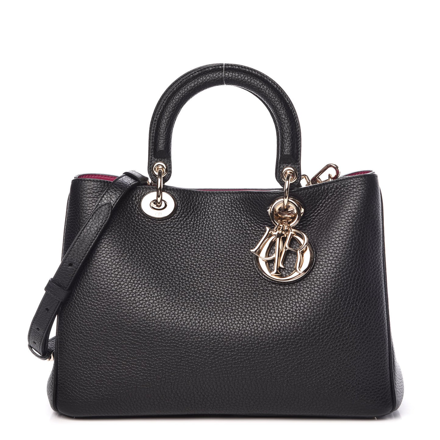 Bullcalf Medium Diorissimo Tote Black Rose Indien