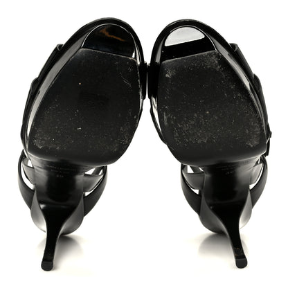 Saint Laurent Patent Tribute 75 Platform Sandals 39 Black 11 of 24