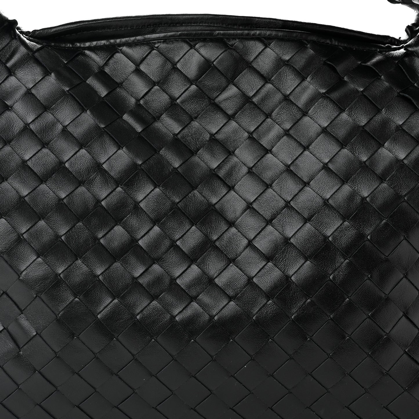 Calfskin Intrecciato Small Hop Black