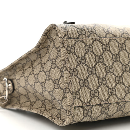 Balenciaga X GUCCI GG Supreme Monogram Neo Classic Silver Hardware City Beige Ebony 8 of 9