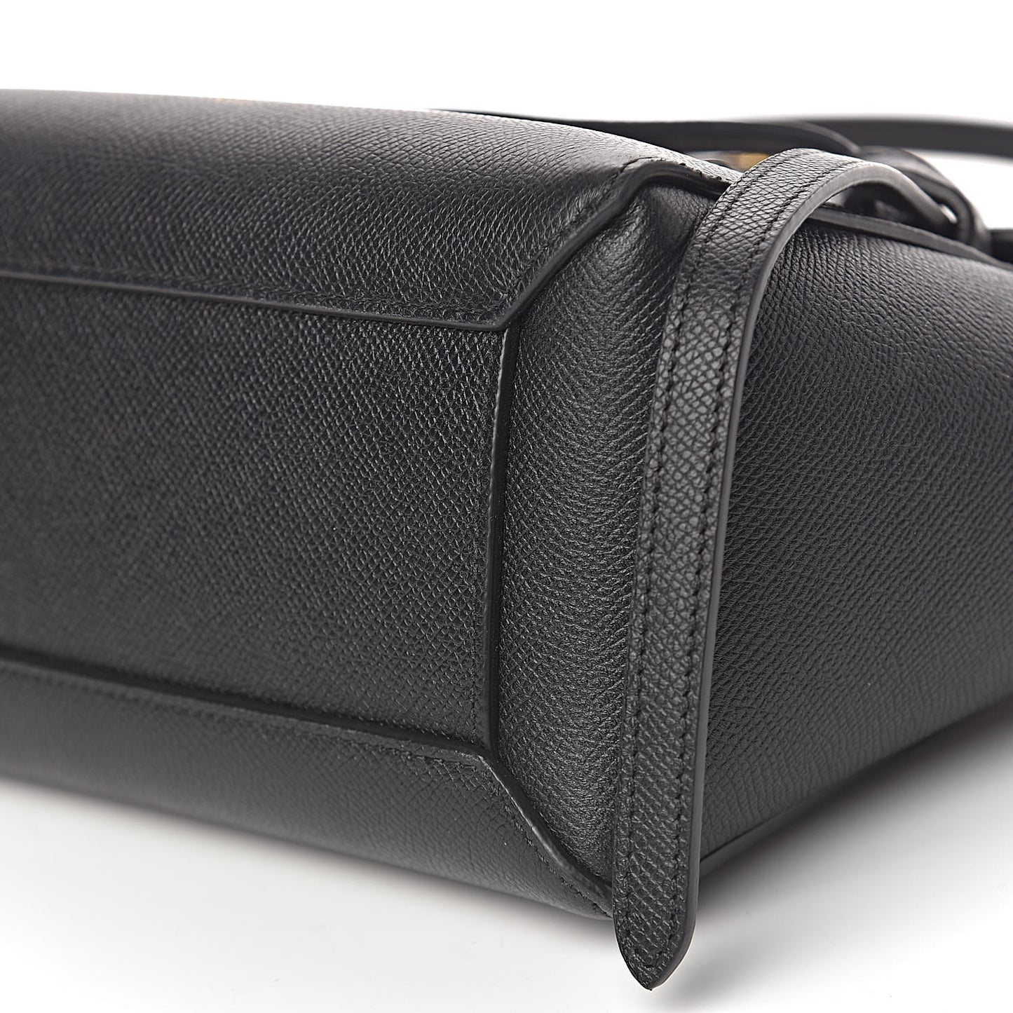 Grained Calfskin Nano Belt Bag Black