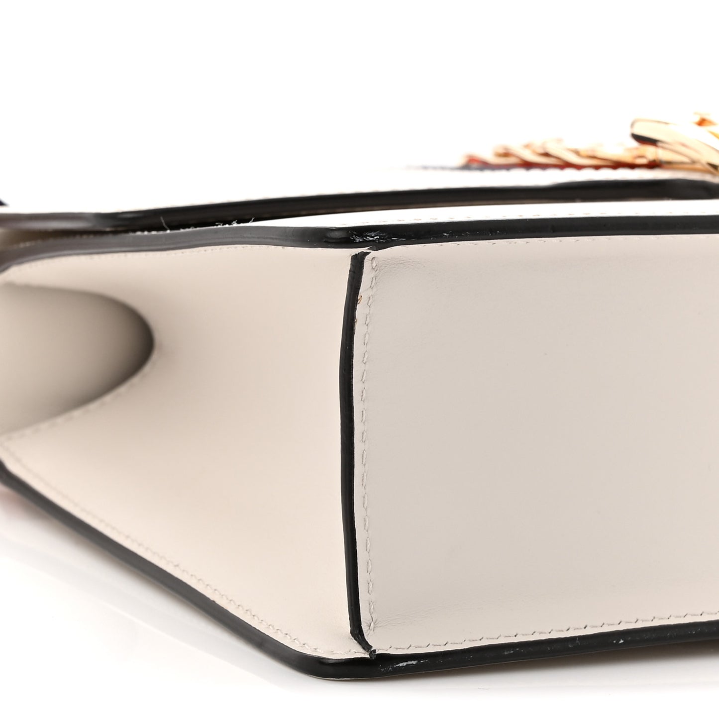 Calfskin Small Sylvie Shoulder Bag Off White