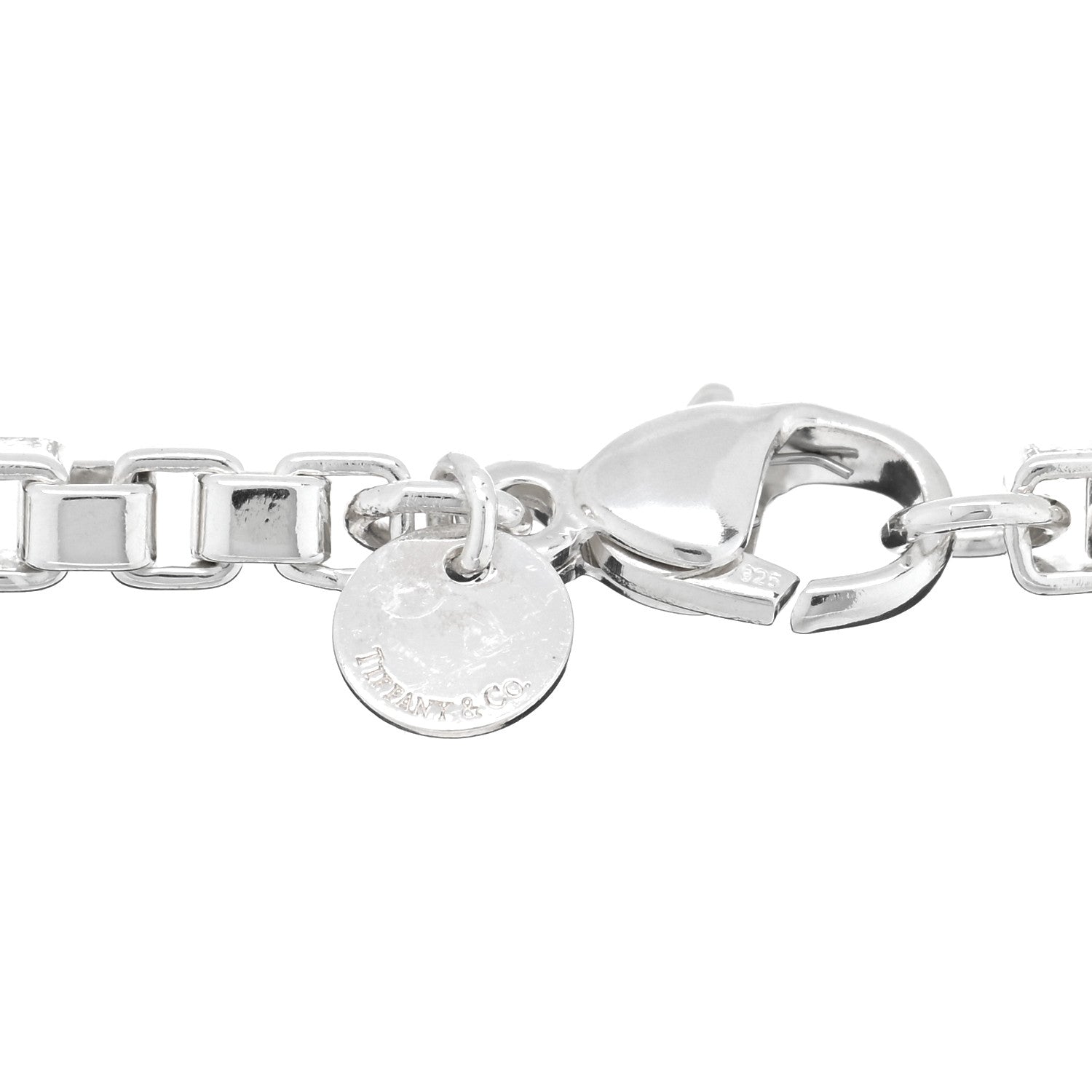 Tiffany Sterling Silver 4mm Venetian Link Bracelet 3 of 3