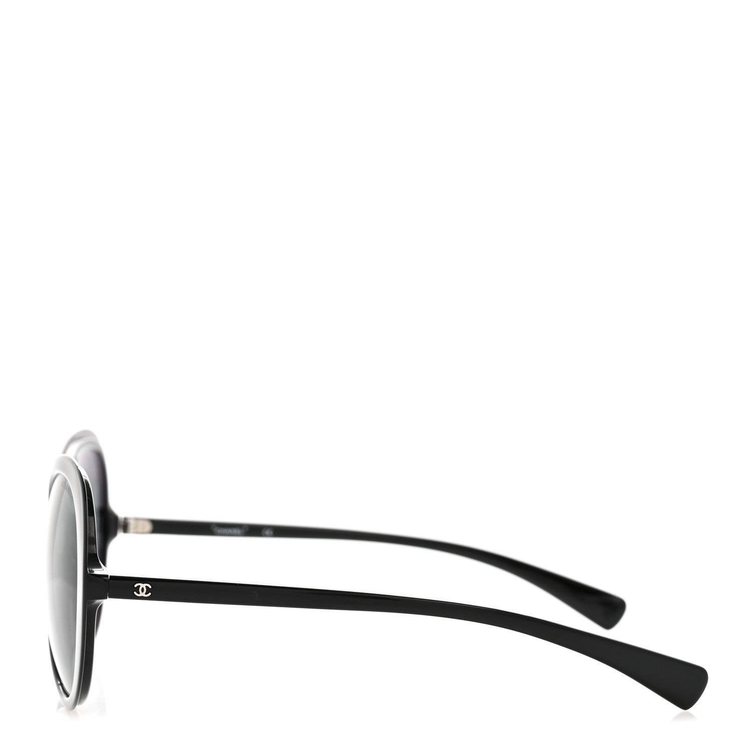 Chanel CC Oval Sunglasses A71227 Black 3 of 9