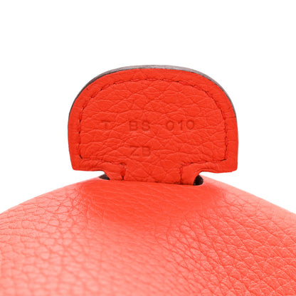Hermes Taurillon Clemence Amazone Evelyne III PM Orange Poppy Bleu Saint Cyr 7 of 14