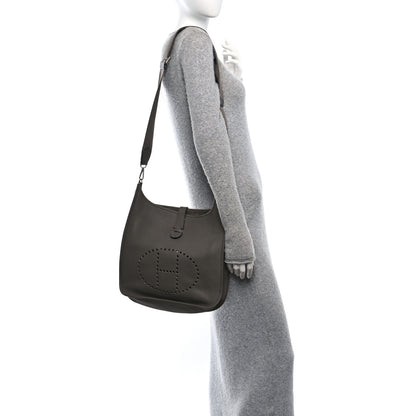 Hermes Taurillon Clemence Evelyne III GM Etain 3 of 10