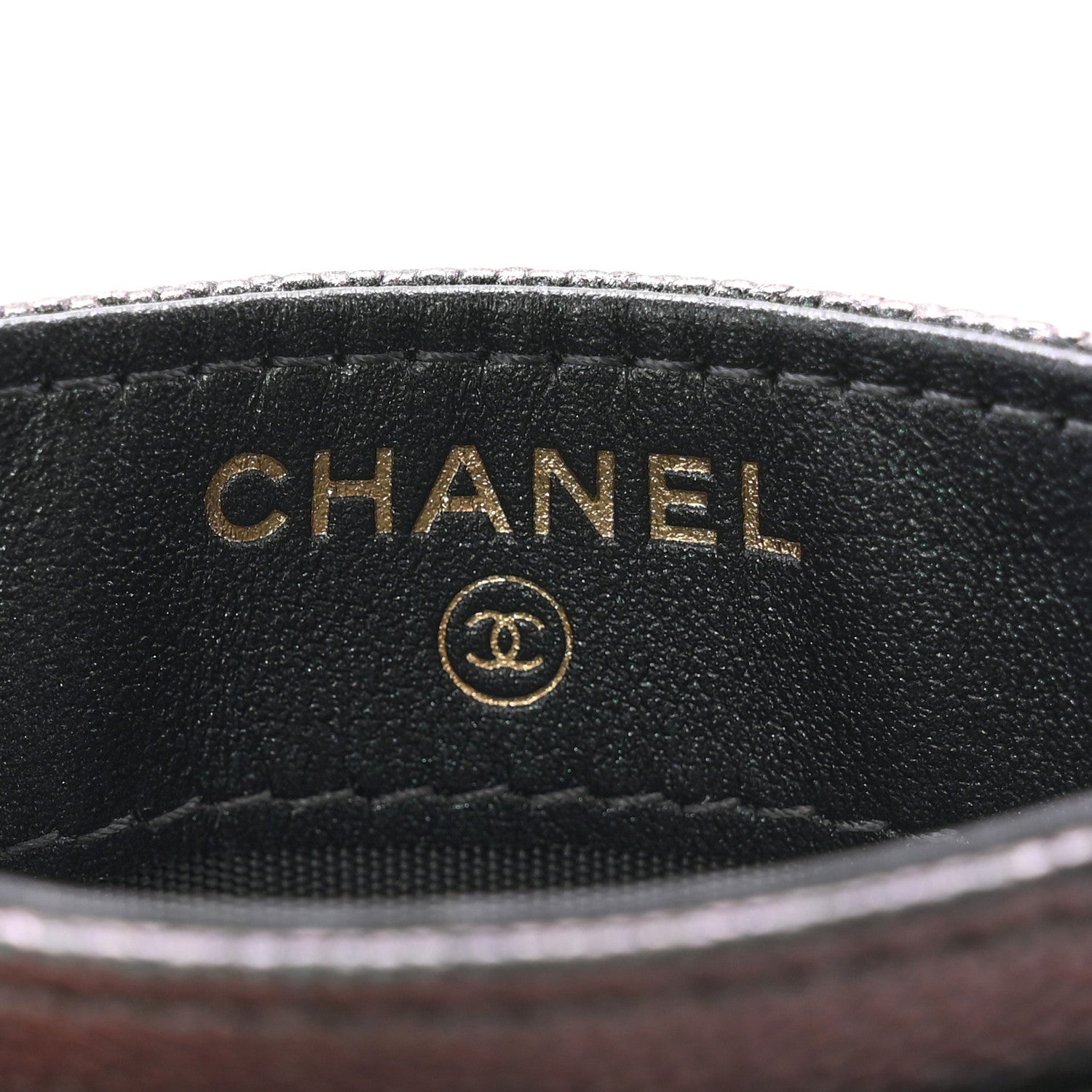 Chanel Iridescent Caviar Quilted Card Holder Black 6 of 8