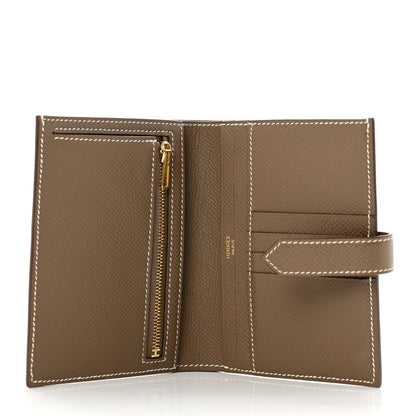 Hermes Epsom Bearn Compact Wallet Etoupe 5 of 7