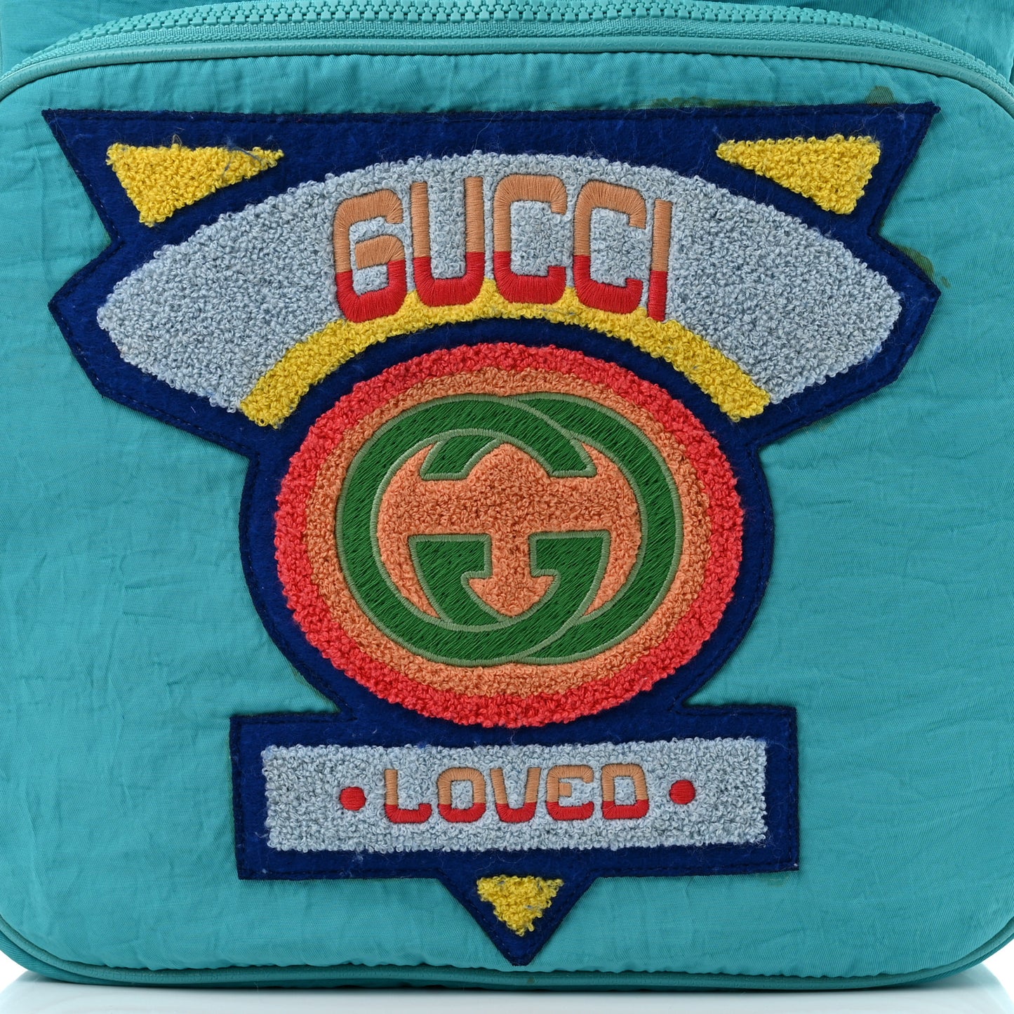 Nylon Twill 80s Logo Patch Backpack Lago