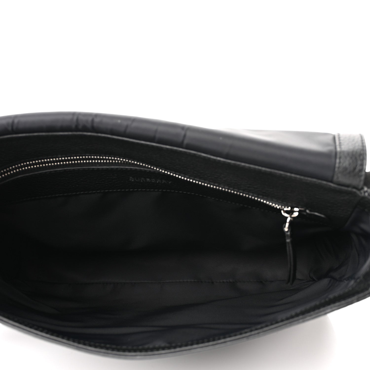 Burberry Grainy Calfskin Embossed Bruno Messenger Black 4 of 8