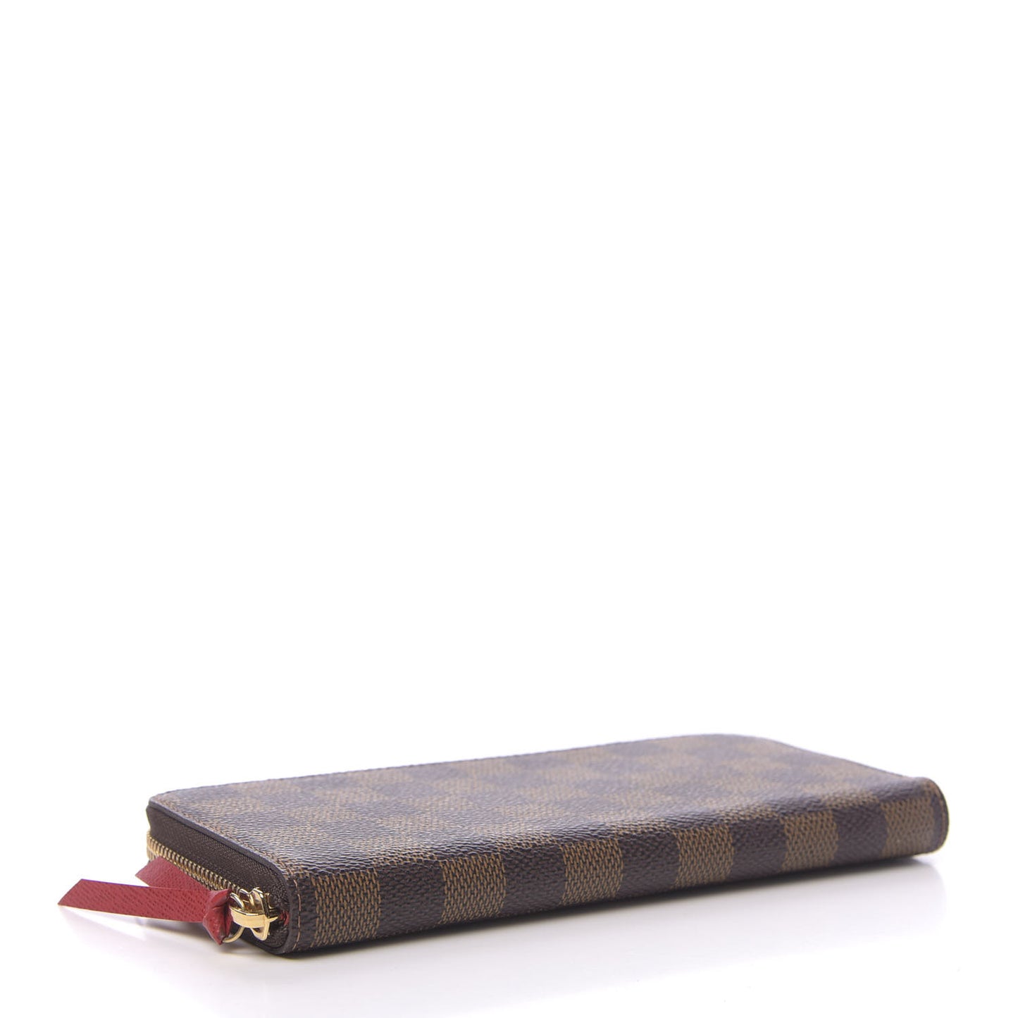 Damier Ebene Clemence Wallet Cherry