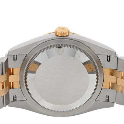 Rolex Stainless Steel 18K Yellow Gold Diamond 36mm Oyster Perpetual Datejust Watch Champagne 126233 4 of 5