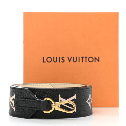 Louis Vuitton Empreinte Monogram Bandouliere Shoulder Strap Black Beige 6 of 6