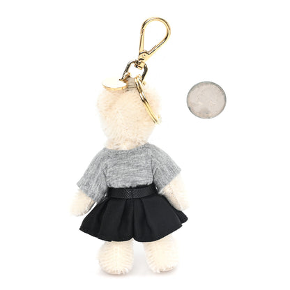 Prada Mohair Teddy Bear Keychain Charm White 2 of 3