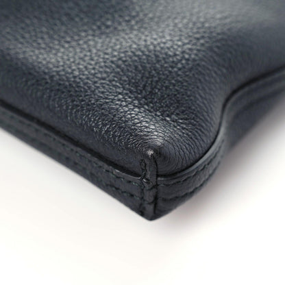 Gucci Pebbled Calfskin Large Logo Portfolio Clutch Black 11 of 12