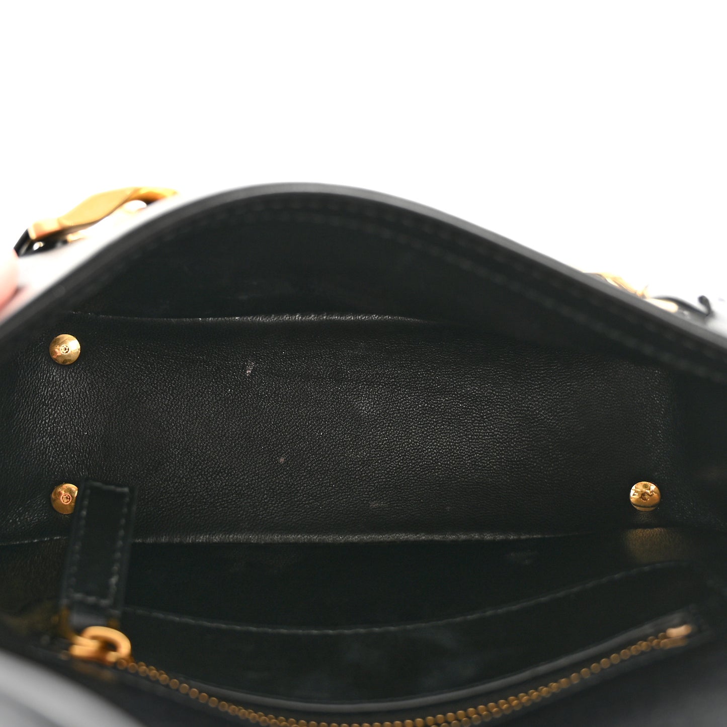 Calfskin Small Vlogo Chain Shoulder Bag Black