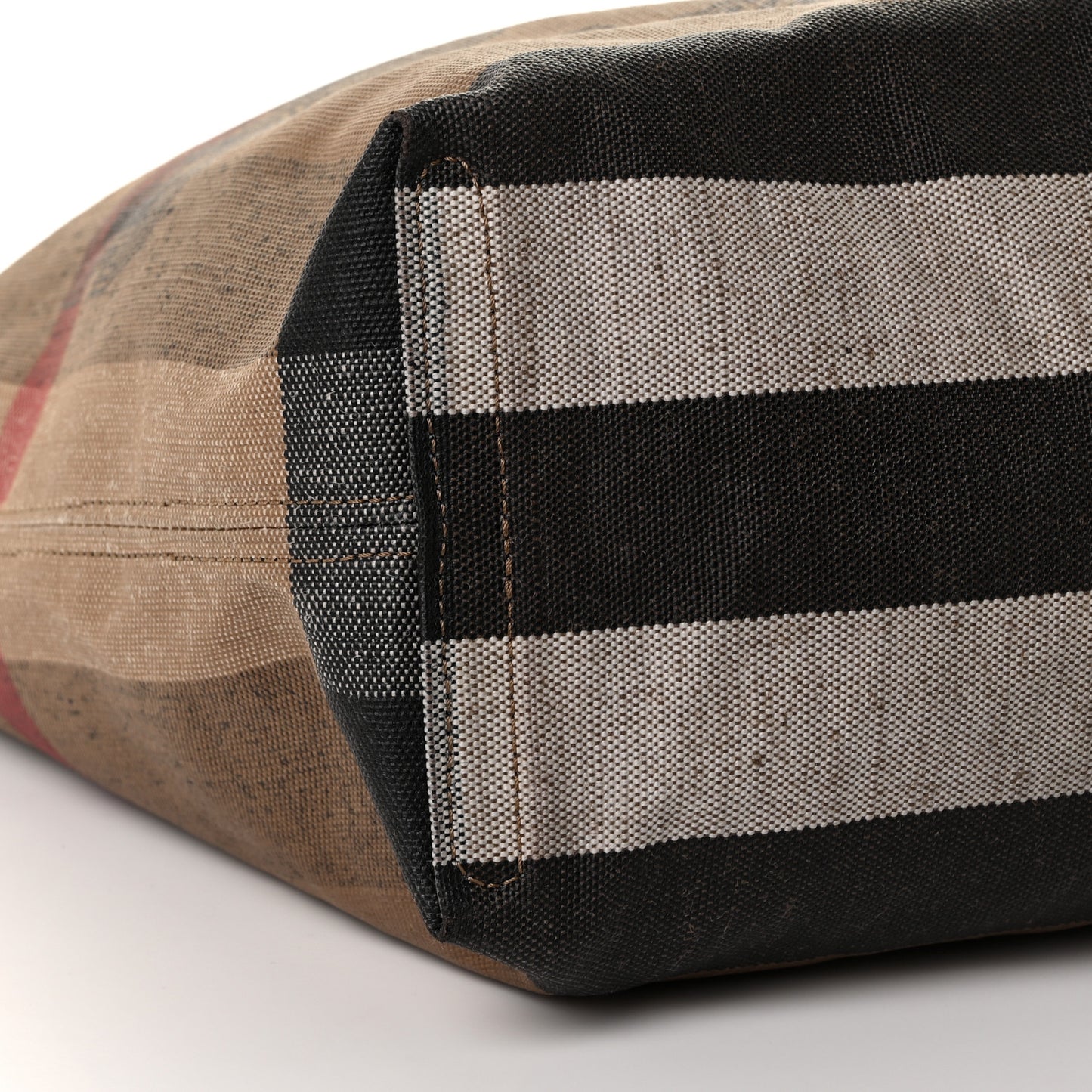 Coated Canvas Mega Check Medium Doodle Tote Black