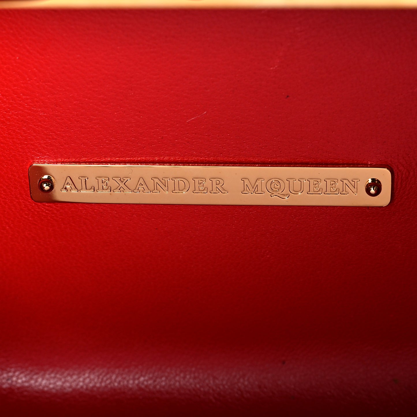 Patent Calfskin Britannia Skull Box Clutch Red Blue