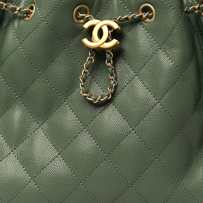 Chanel Caviar Quilted Small Chanel 25 Handbag Khaki 8 of 10