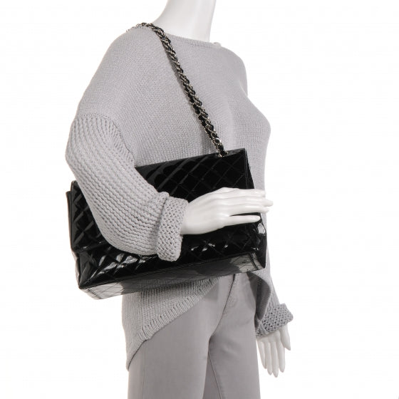 Patent Maxi Single Flap Black