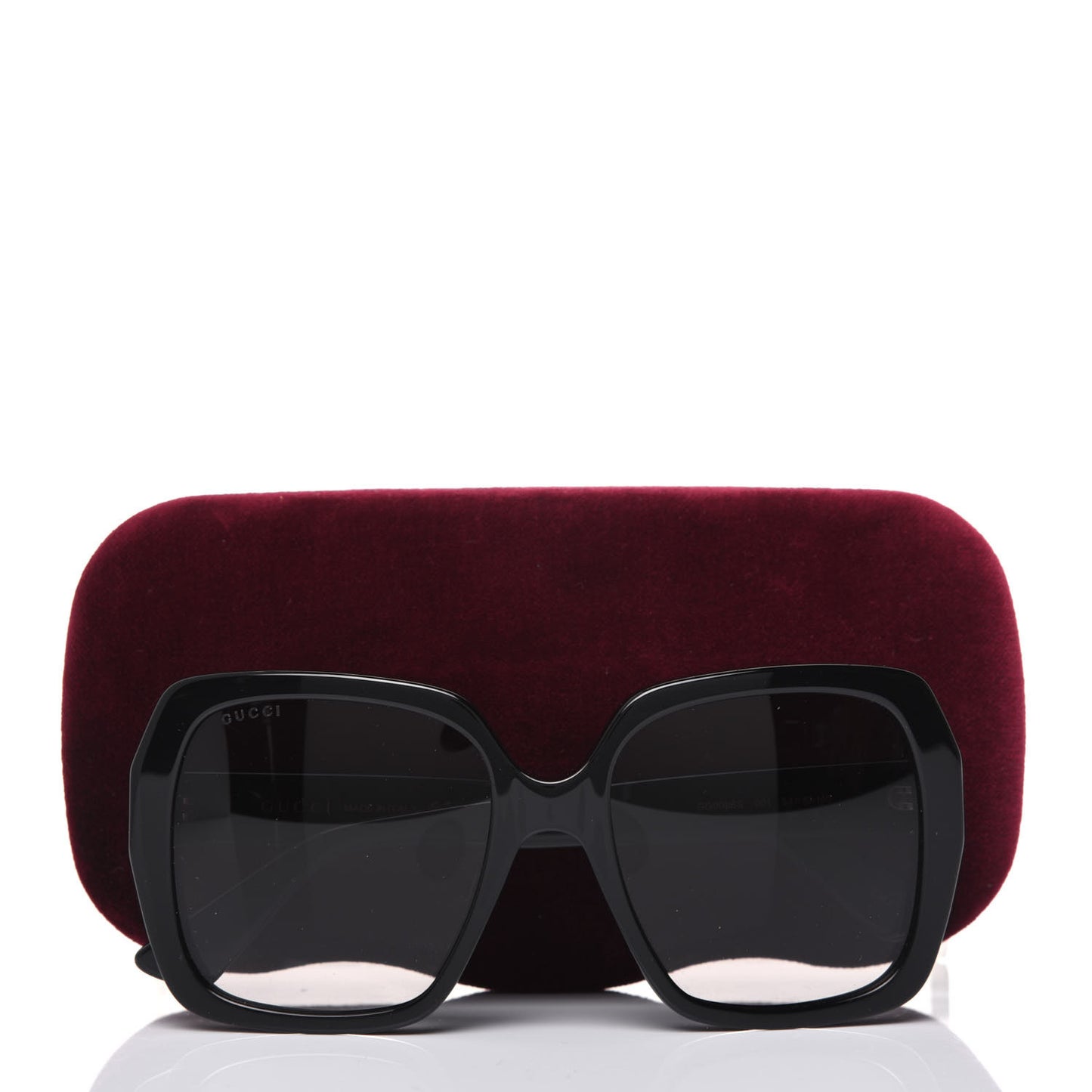 Acetate Square Frame GG0096S Sunglasses Black
