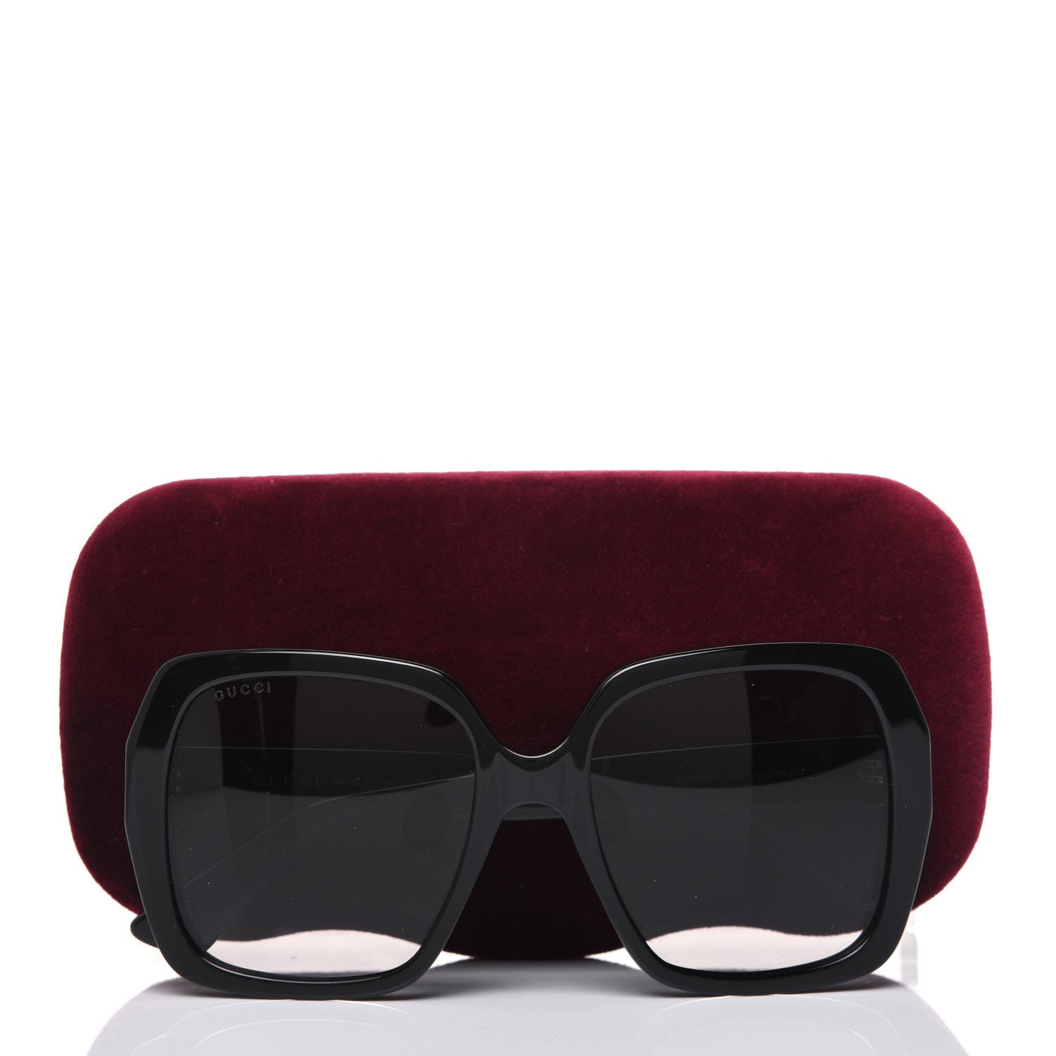 Gucci Acetate Square Frame GG0096S Sunglasses Black 7 of 7
