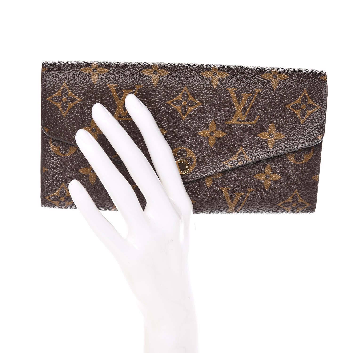 Louis Vuitton Monogram Sarah Wallet NM Rose Ballerine 2 of 7