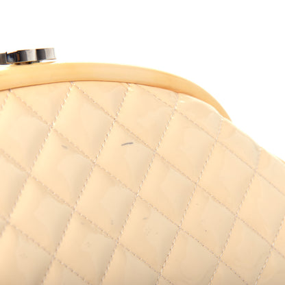 Chanel Patent Quilted Timeless Clutch Beige 11 of 11