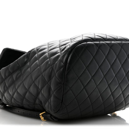 Chanel Lambskin Quilted Large Urban Spirit Backpack Black 9 of 18