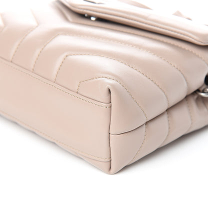 Saint Laurent Calfskin Y Quilted Monogram Toy Loulou Chain Satchel Nude Powder 9 of 9