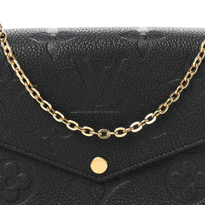 Louis Vuitton Empreinte Monogram Giant Wild At Heart Felicie Pochette Black 6 of 10