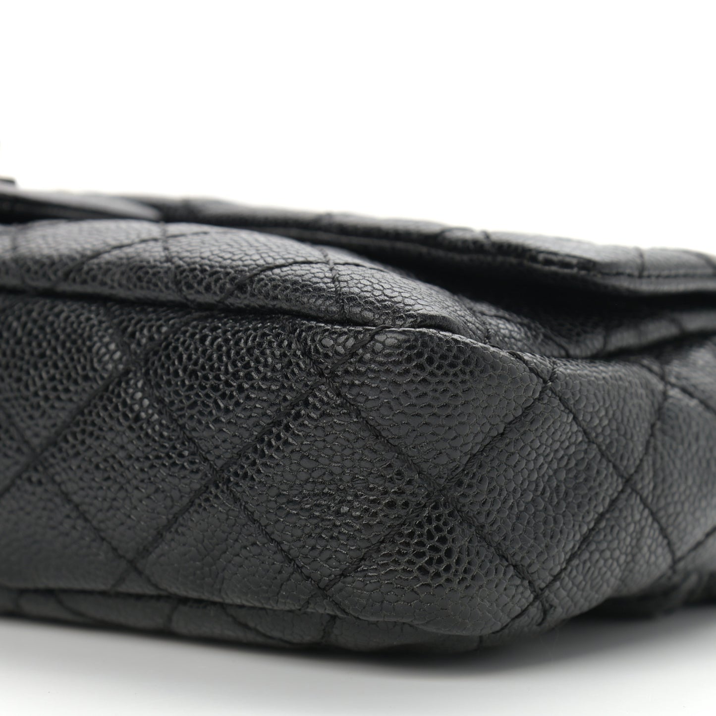 Caviar Quilted Jumbo Easy Flap Black