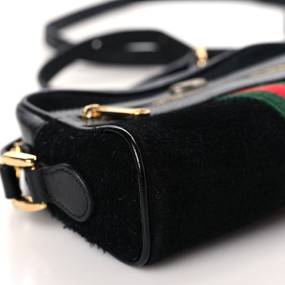 Gucci Suede Patent Web Mini Ophidia Shoulder Bag Black 8 of 9