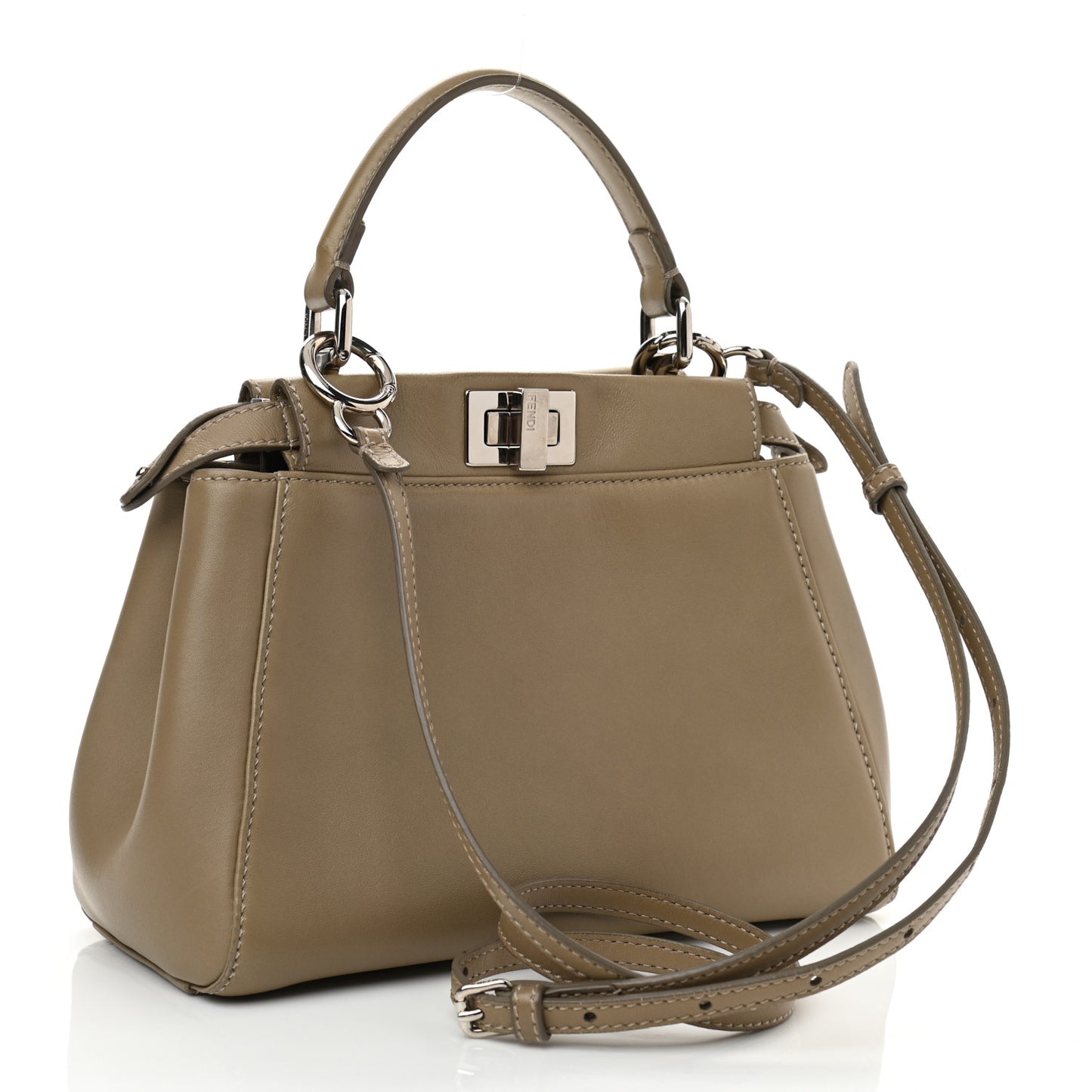 Nappa Mini Peekaboo Iconic Satchel Tortora