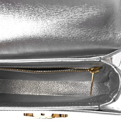 Celine Mirror Calfskin Teen Besace Chain Triomphe Silver 5 of 8