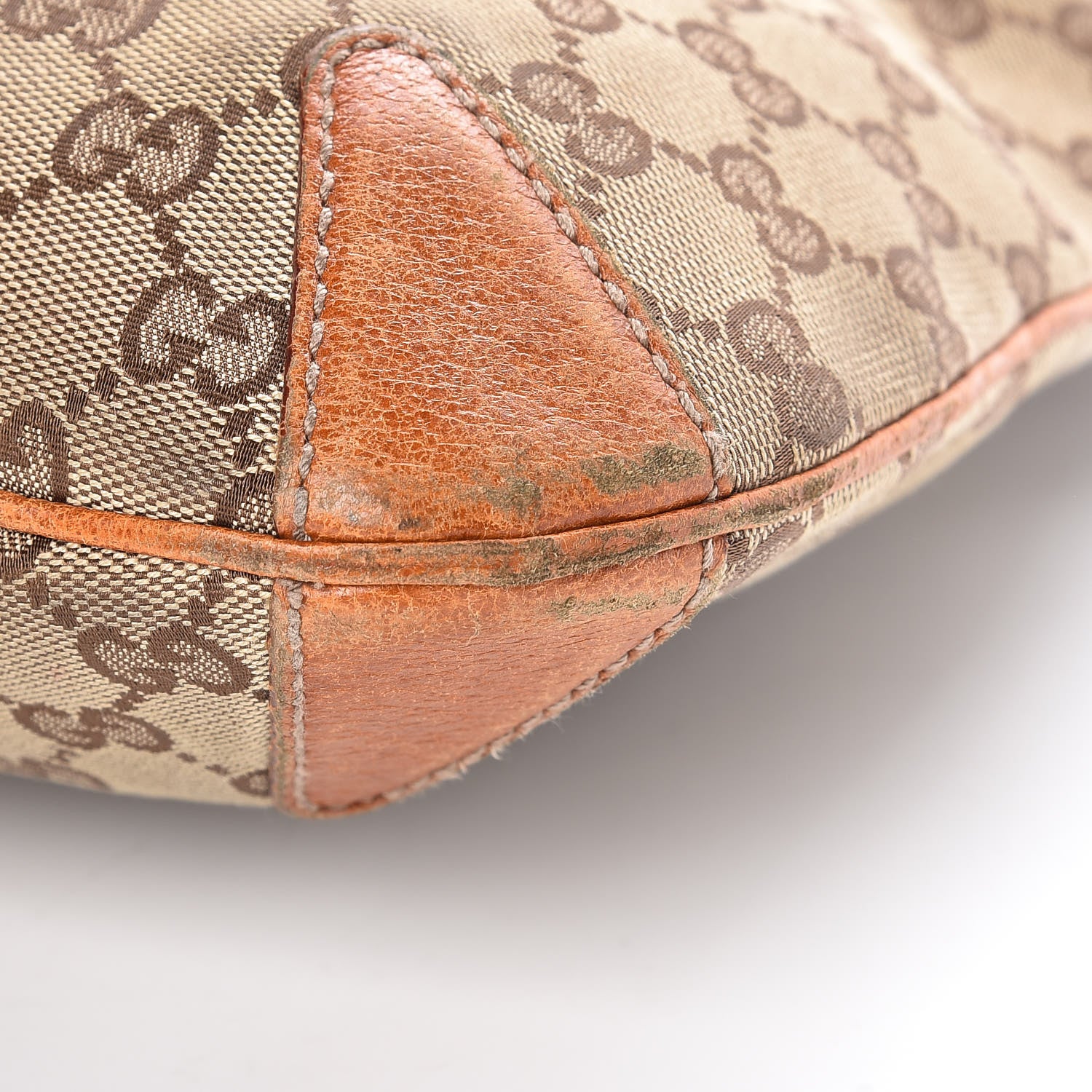 Gucci Monogram Creole Hobo Tobacco 21 of 22