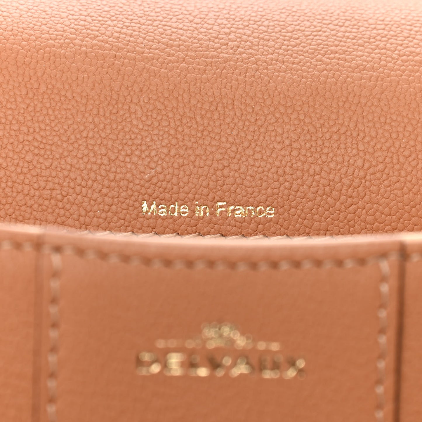 Grained Calfskin Mini Brillant Satchel Natural