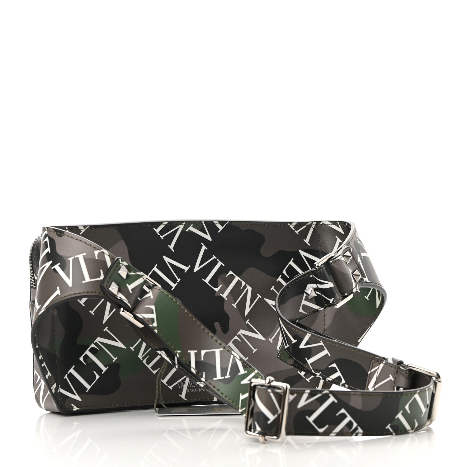Valentino Garavani Calfskin VLTN Waist Bag Army Green 2 of 9