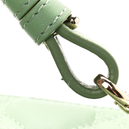 Christian Dior Lambskin Cannage Small My ABCDior Lady Dior Green 11 of 13
