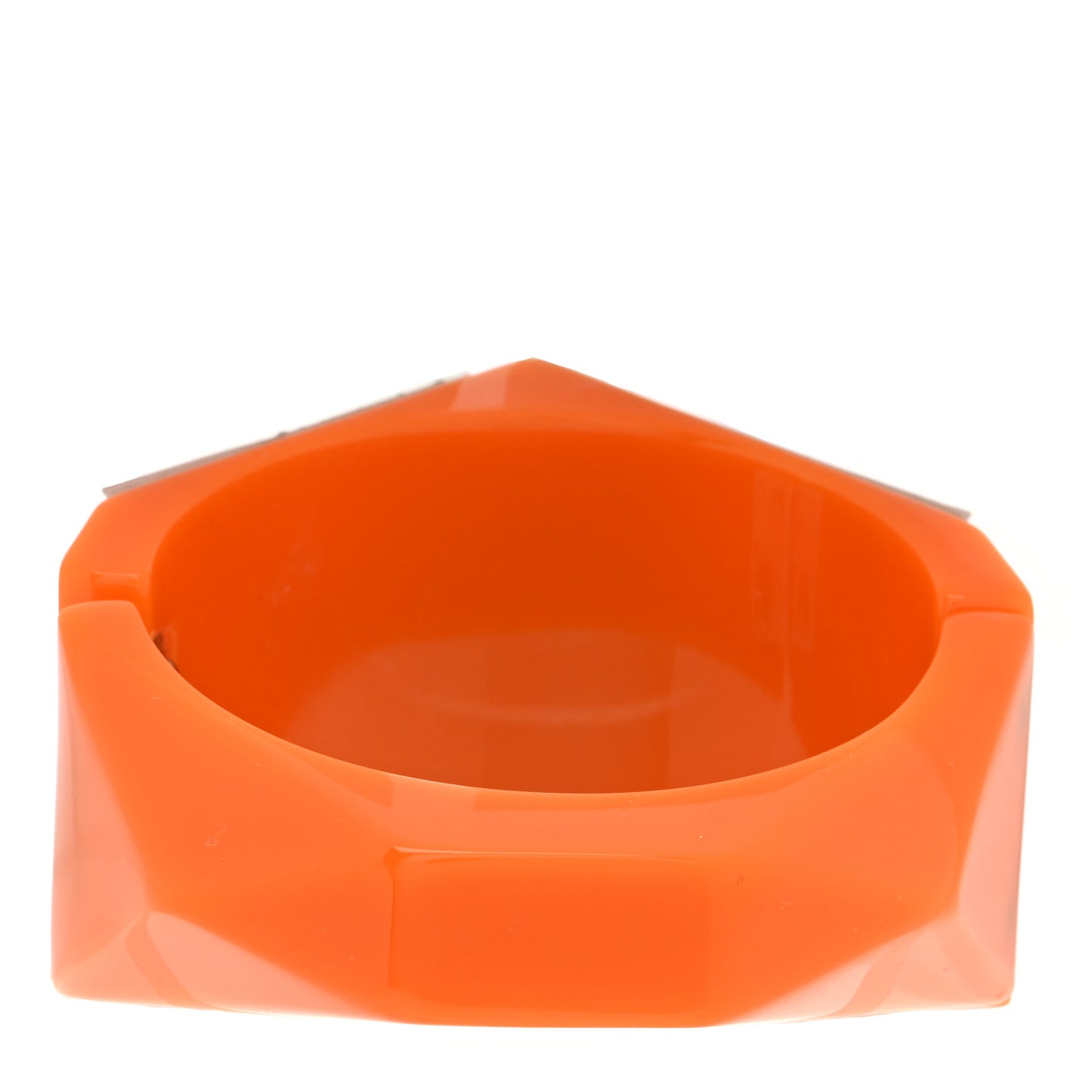 Resin Crystal CC Cuff Bracelet Orange Green