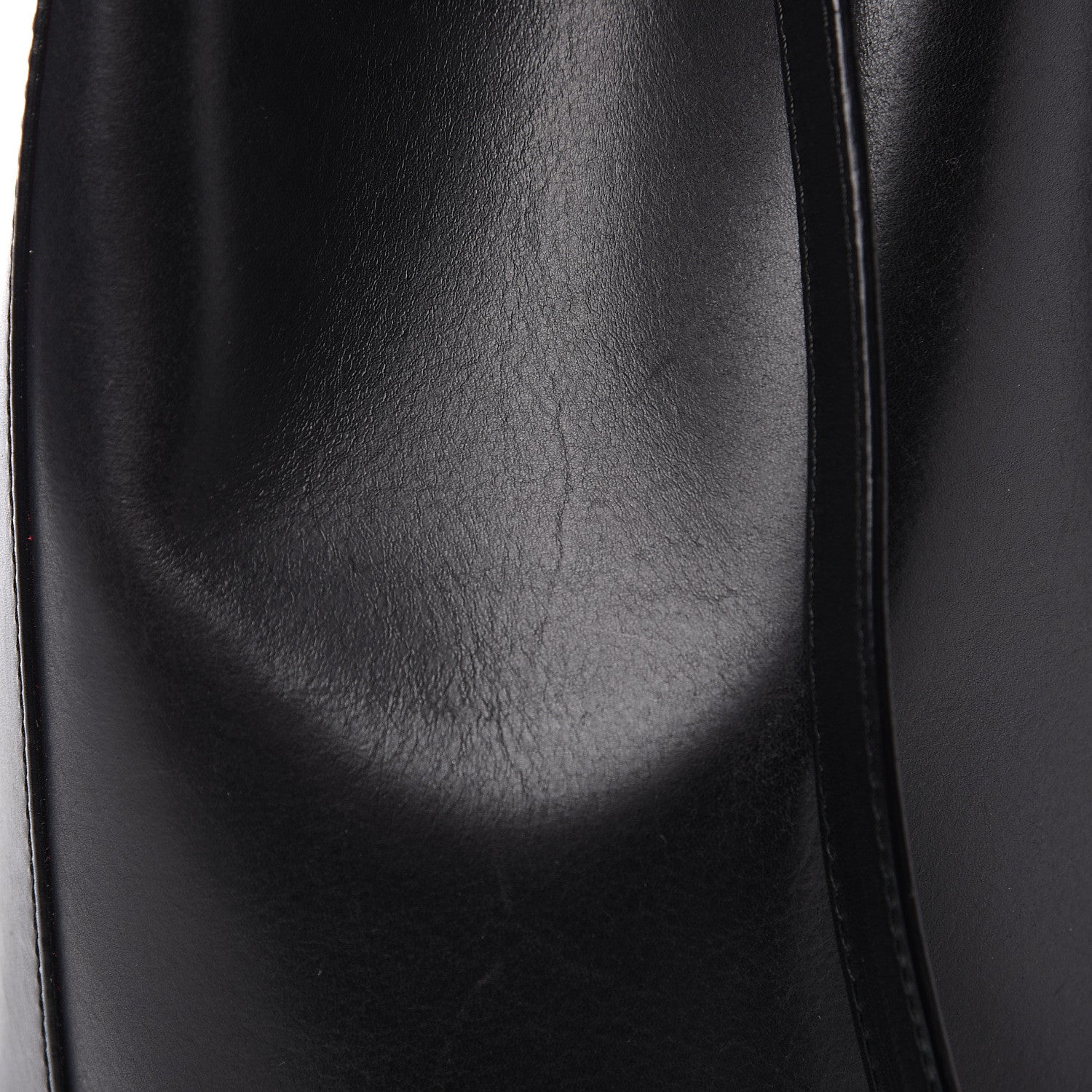 Mansur Gavriel Vegetable Tanned Calfskin Bucket Bag Black Flamma 9 of 14