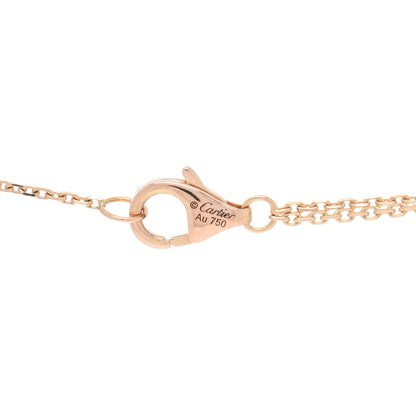 Cartier 18K Pink Yellow White Gold Trinity Double Chain Pendant Necklace 4 of 5