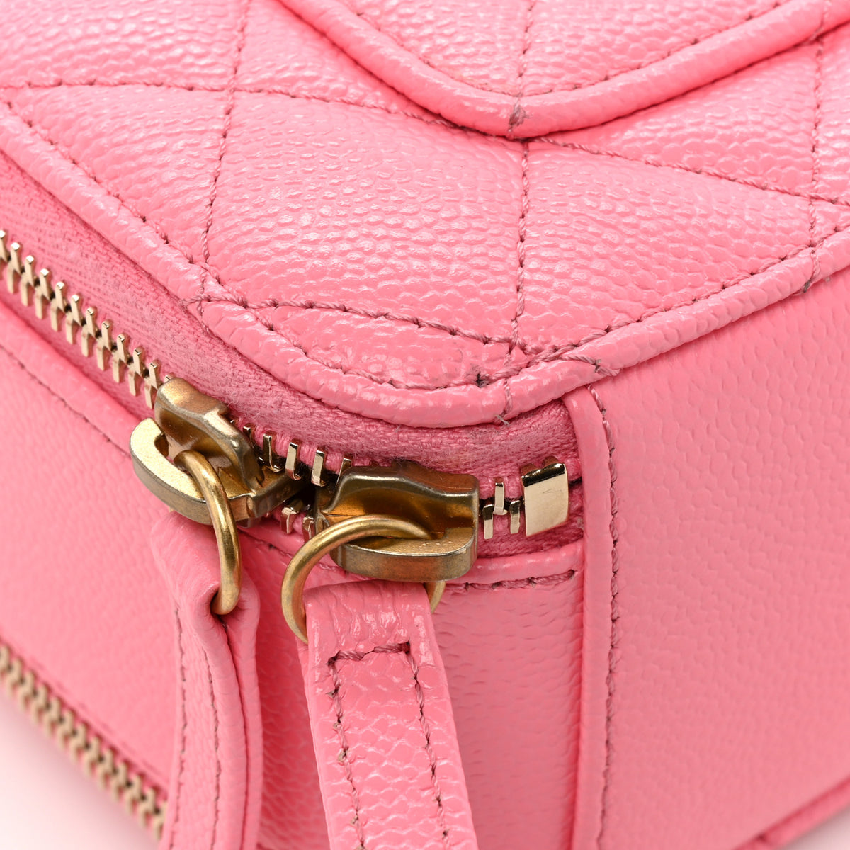 Chanel Caviar Quilted Pick Me Up Mini Vanity Case Pink 15 of 19
