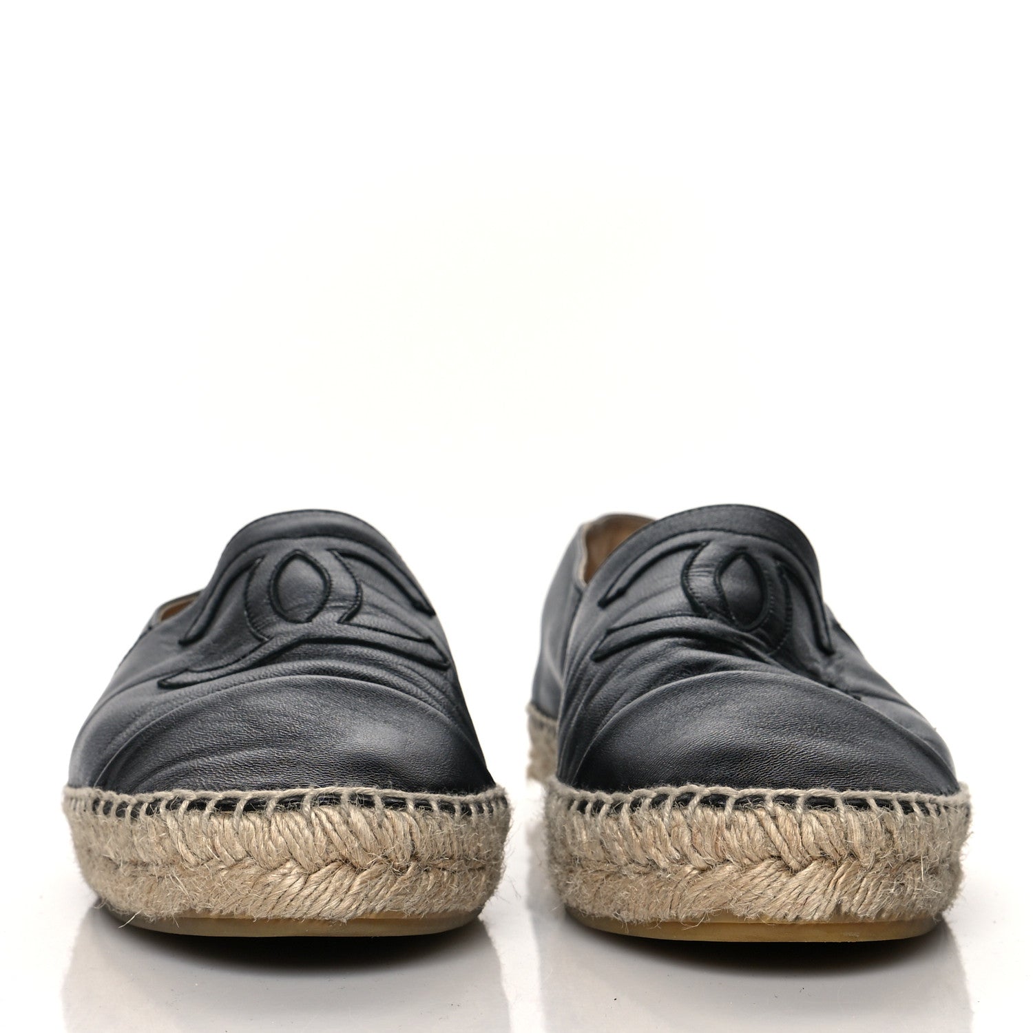 Chanel Lambskin CC Espadrilles 41 Black 2 of 9