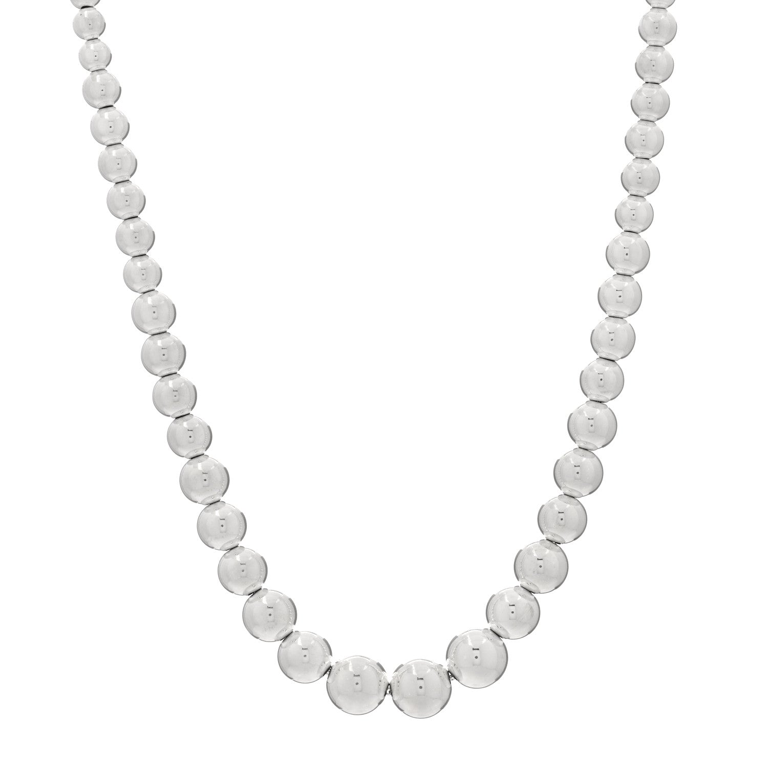 Tiffany Sterling Silver HardWear Graduated Ball Necklace 1 of 3